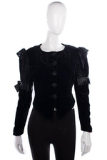 Photo of London steam punk style velvet jacket with lace details size 10/12