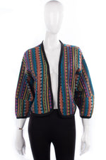 Naanaa Wang Multicoloured Woven Ethnic Top Cotton Est Size 12/14 - Ava & Iva