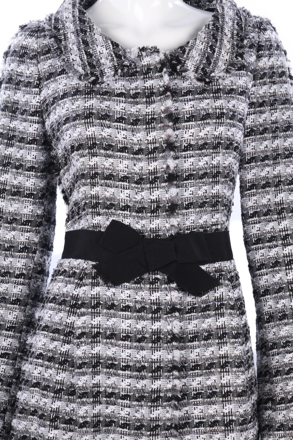 Tomaso Stefanelli cotton black and white jacket, Italian size 46 - Ava & Iva