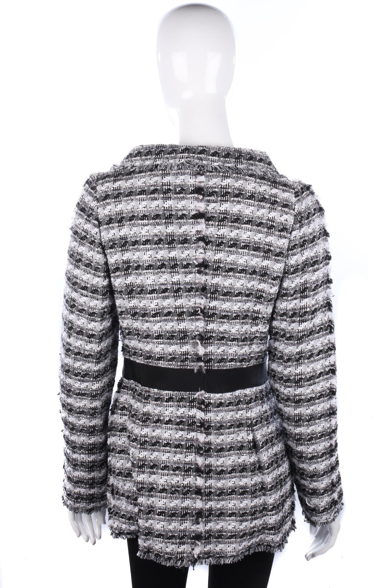 Tomaso Stefanelli cotton black and white jacket, Italian size 46 - Ava & Iva