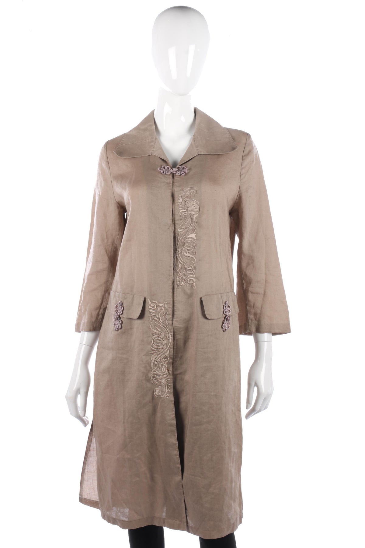 Davoudi linen embroidered dress - Ava & Iva