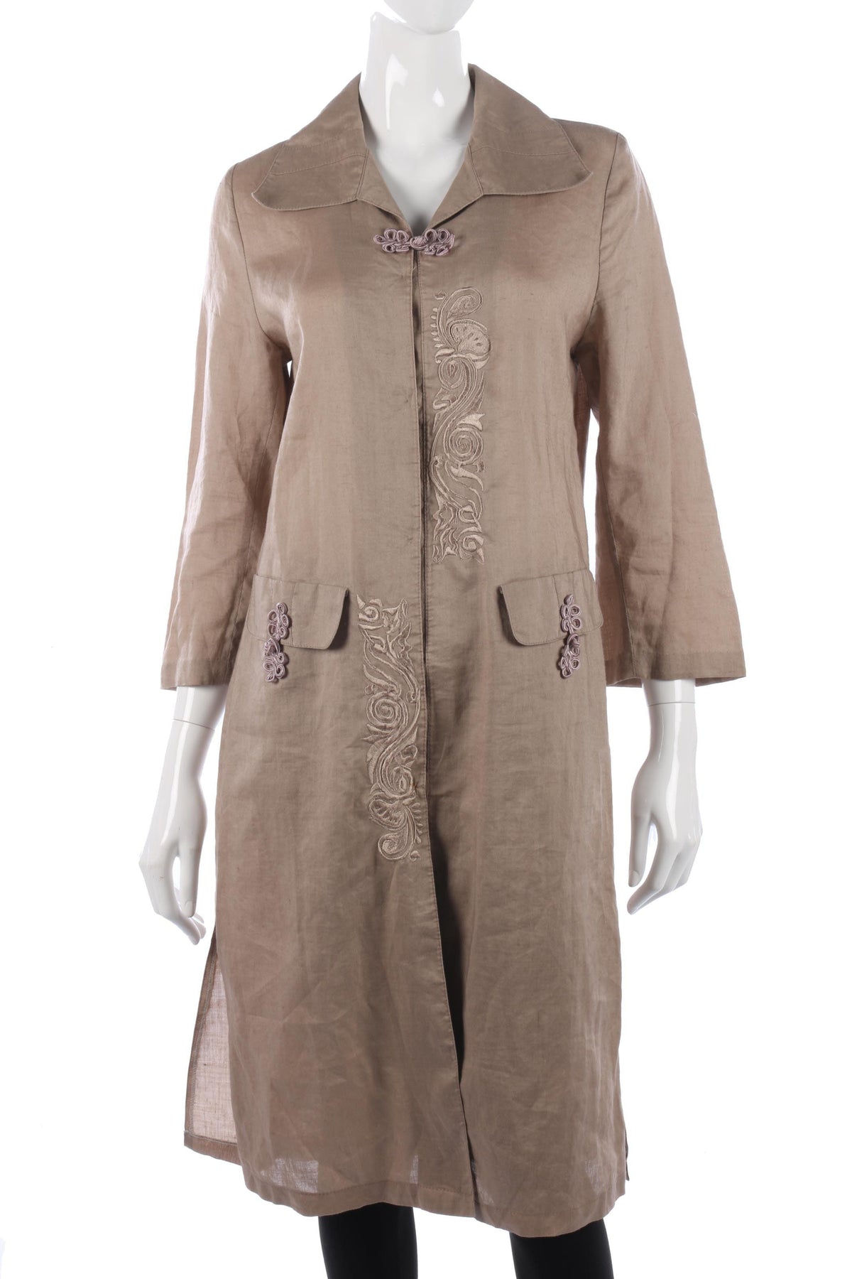 Davoudi linen embroidered dress - Ava & Iva
