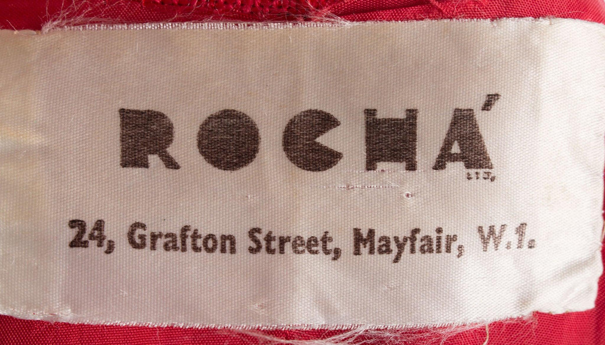 Rocha Vintage Tailored Jacket Linen Red UK Size !0 - Ava & Iva