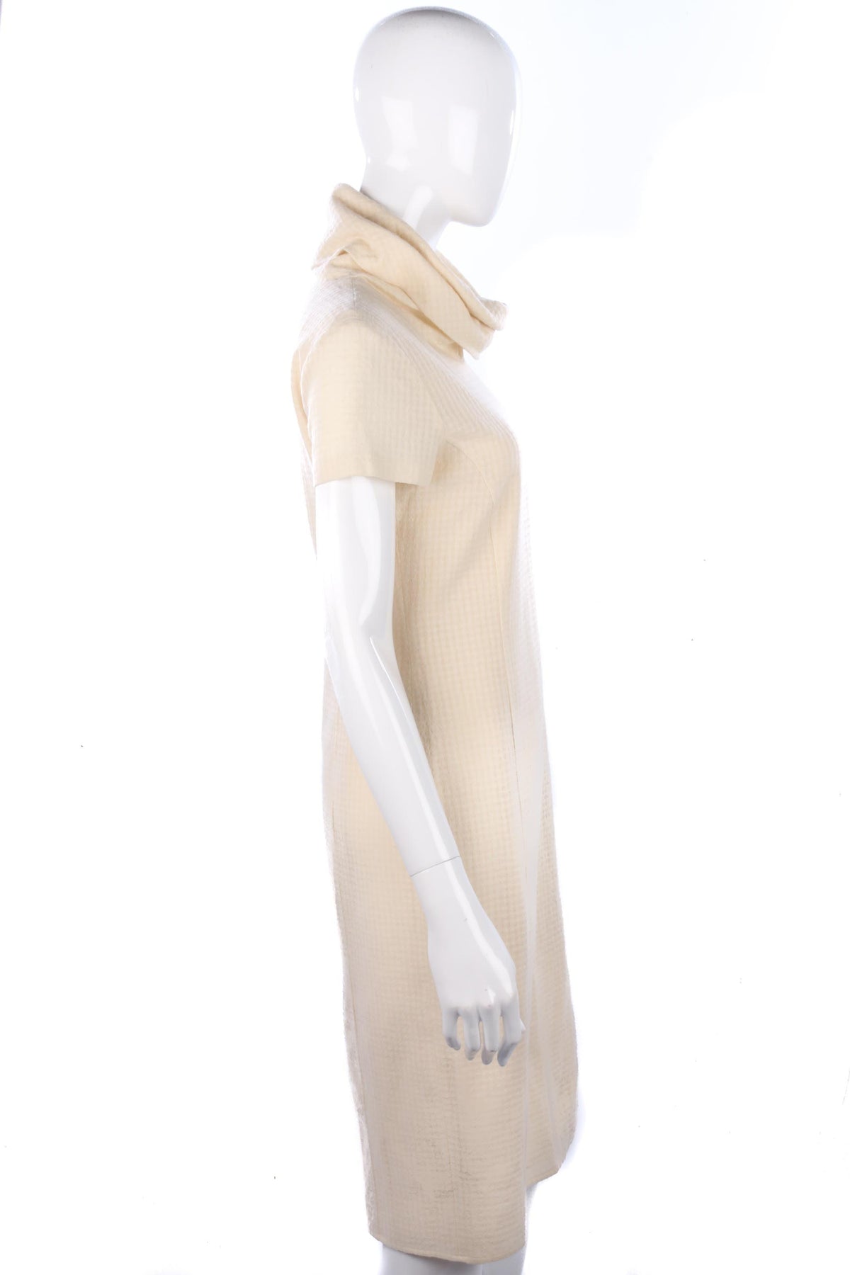 Roberto Verino wool/cotton roll neck short sleeved dress size 10 - Ava & Iva