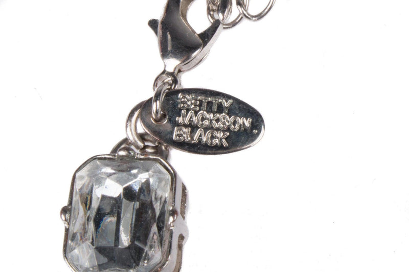 Betty Jackson Black clear crystal and silver bracelet - Ava & Iva