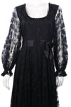 Fantastic vintage lace Jean Allen black dress - Ava & Iva