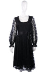 Fantastic vintage lace Jean Allen black dress - Ava & Iva