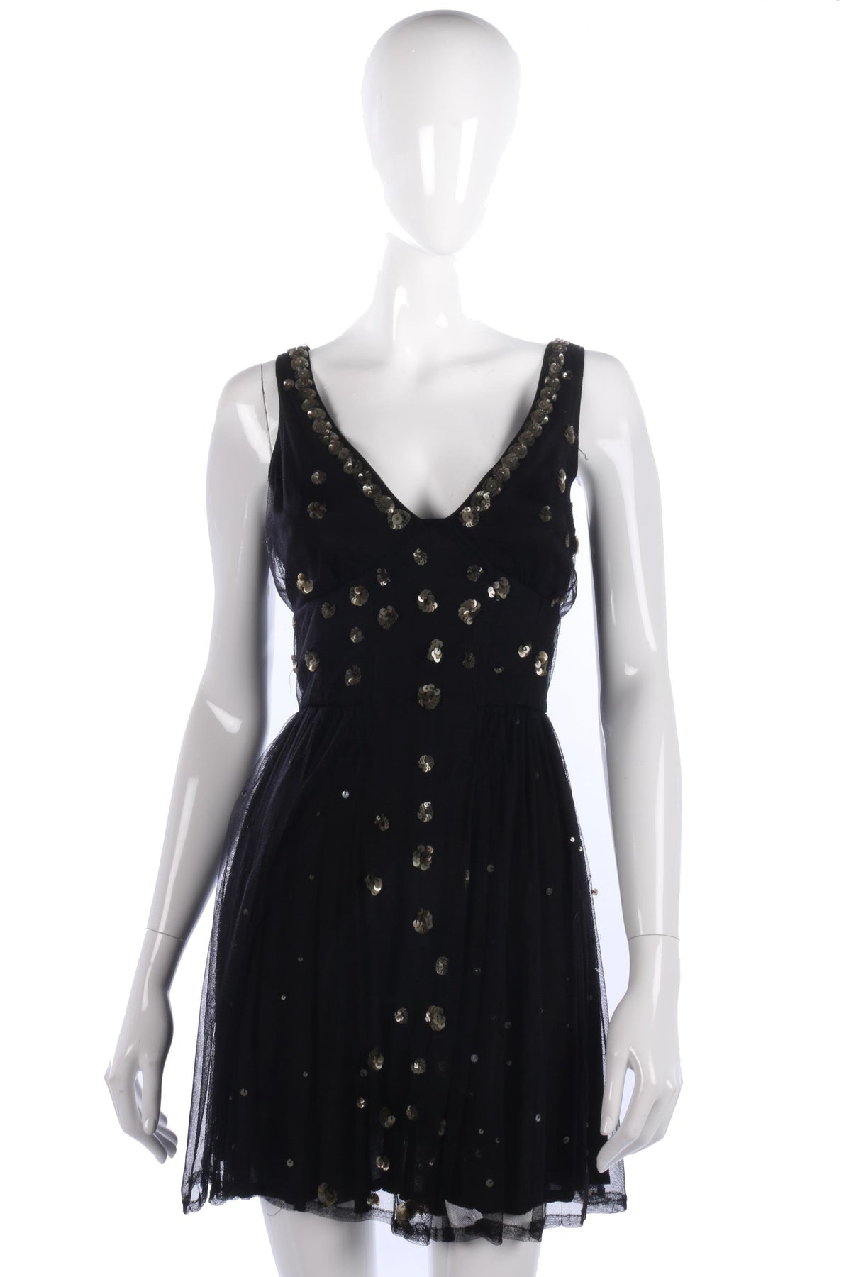 kate moss topshop sequin dress Kate Moss Topshop Iridescent Sequin Spaghetti Strap Dress Size 8