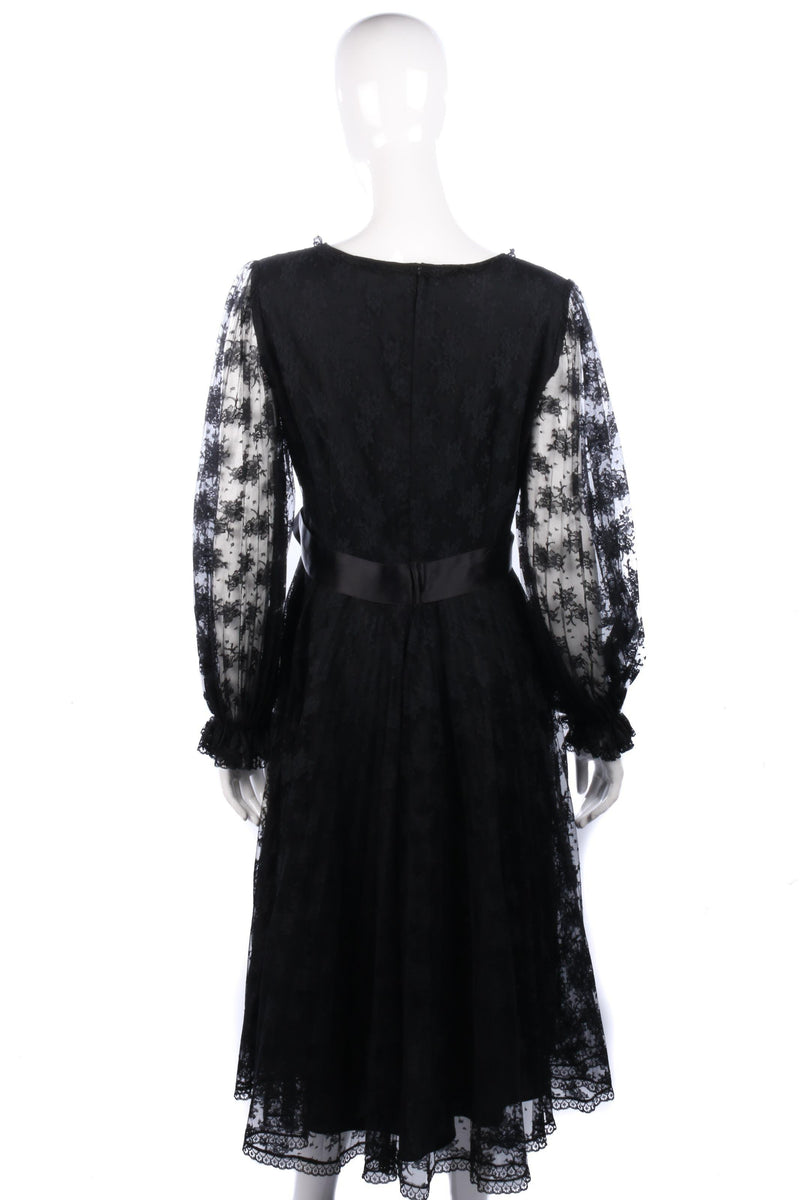 Fantastic vintage lace Jean Allen black dress - Ava & Iva