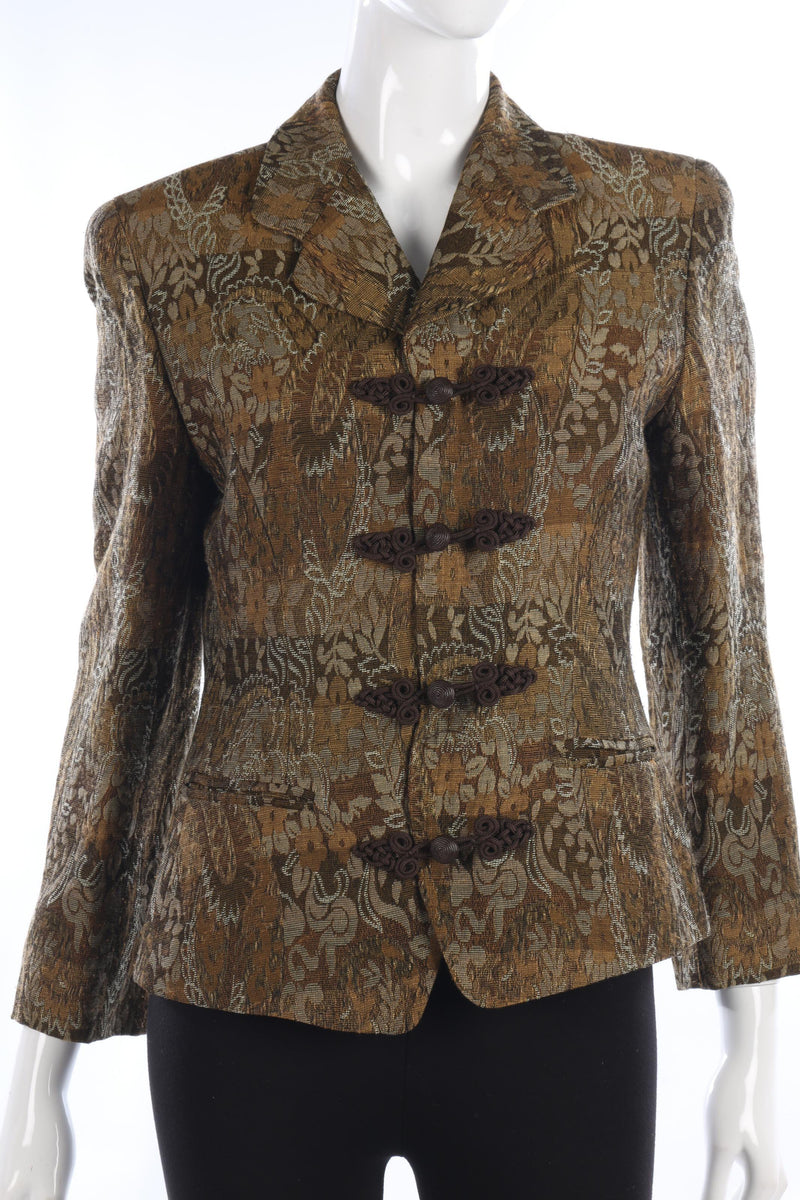 Lovely brocade jacket and matching waistcoat size M - Ava & Iva