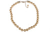 Gold coloured pearl necklace and bracelet set - Ava & Iva