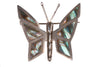 Silver and Abalone Mexican butterfly brooch - Ava & Iva