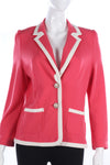 Kate Cooper pink summer jacket with cream piping size 12 - Ava & Iva