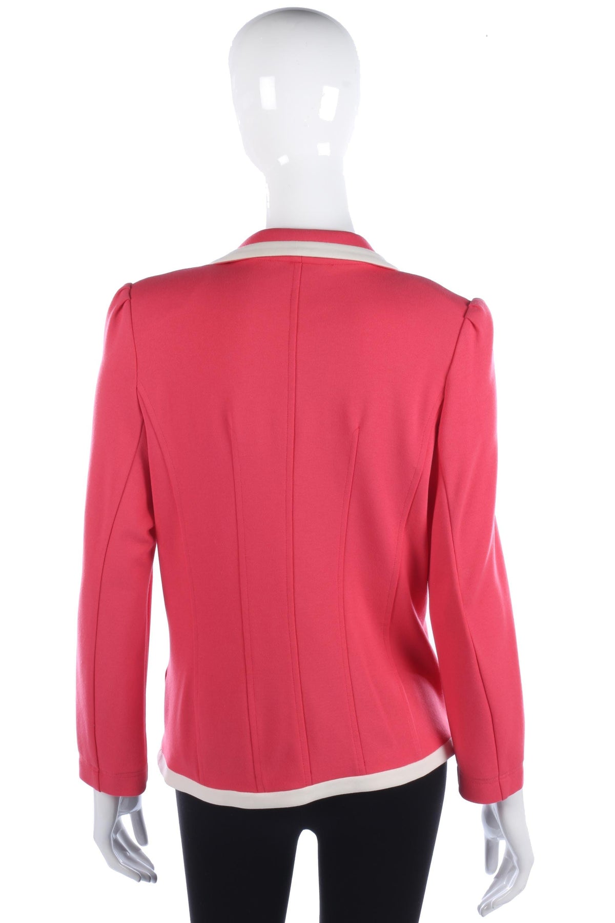 Kate Cooper pink summer jacket with cream piping size 12 - Ava & Iva