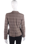 Pilot brown checked country jacket size 12 - Ava & Iva