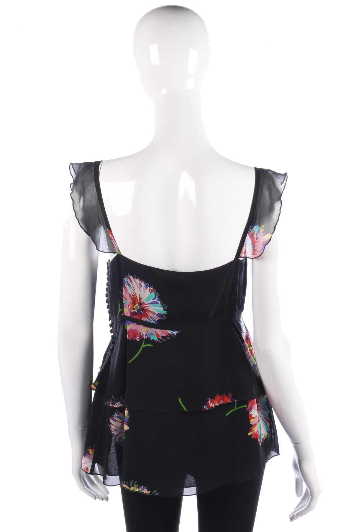 Whistles silk black summer top size 12 - Ava & Iva
