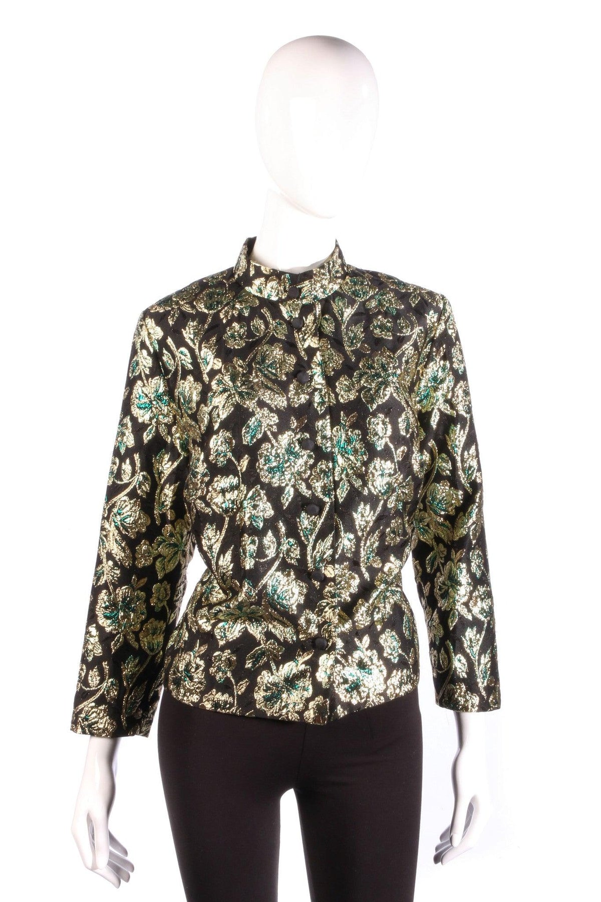 Black and green metallic jacket