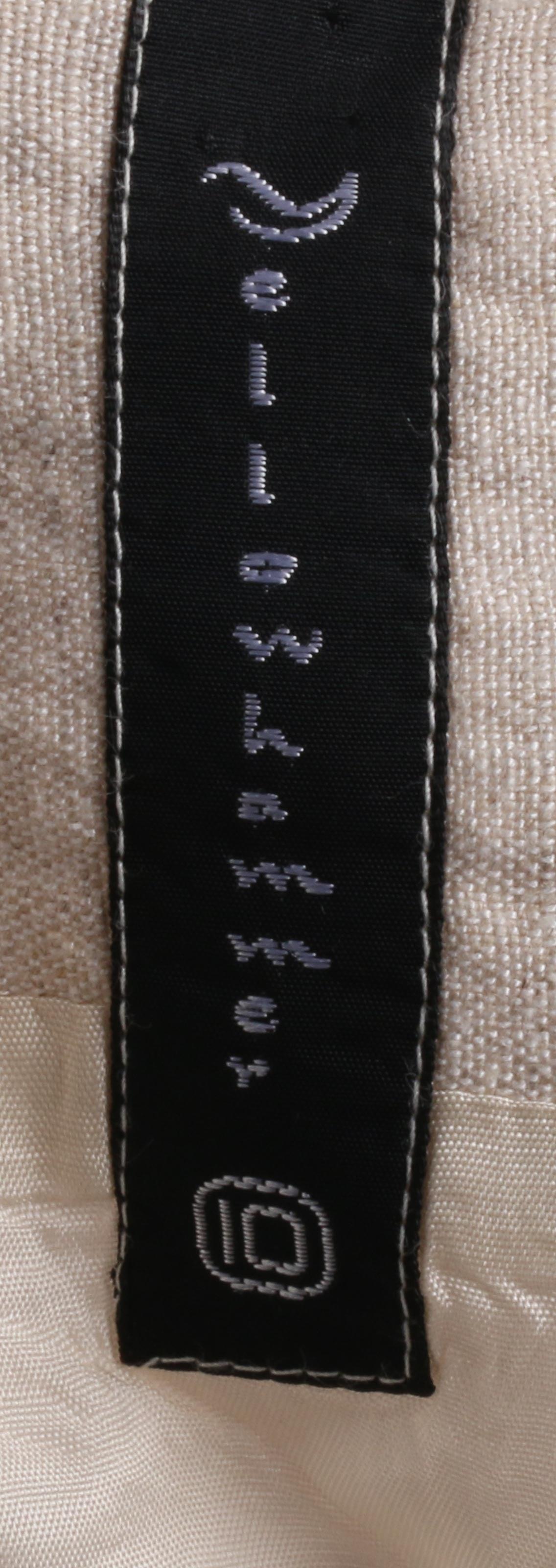 Linen cream skirt suit by Yellow Hammer, size 10 - Ava & Iva