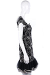 Fabulous black and white lace evening dress size S - Ava & Iva