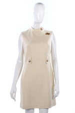 Vintage Dumarsel 1960's cream dress size M - Ava & Iva