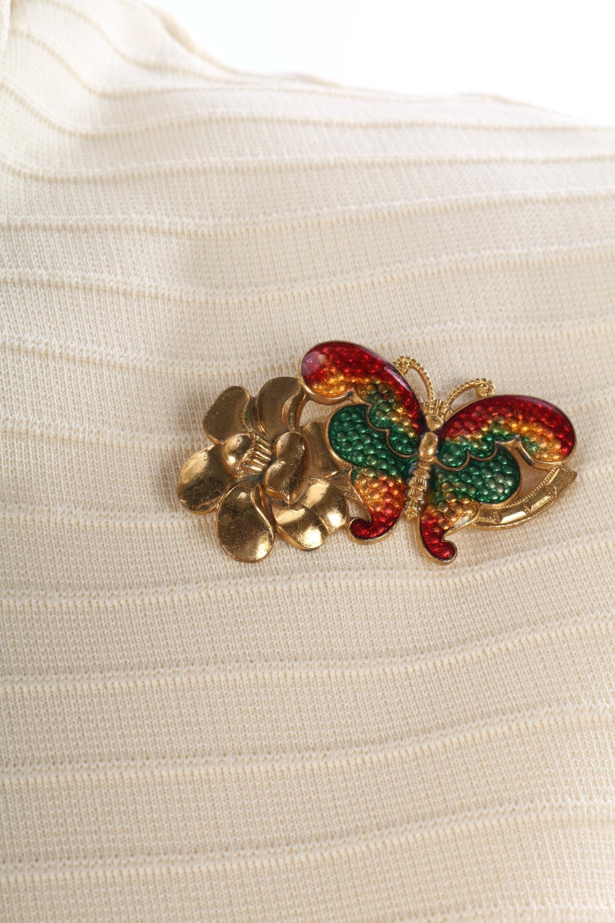 Vintage Dumarsel 1960's cream dress size M - Ava & Iva