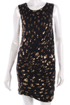 French Connection black and gold sequin dress size 8 - Ava & Iva