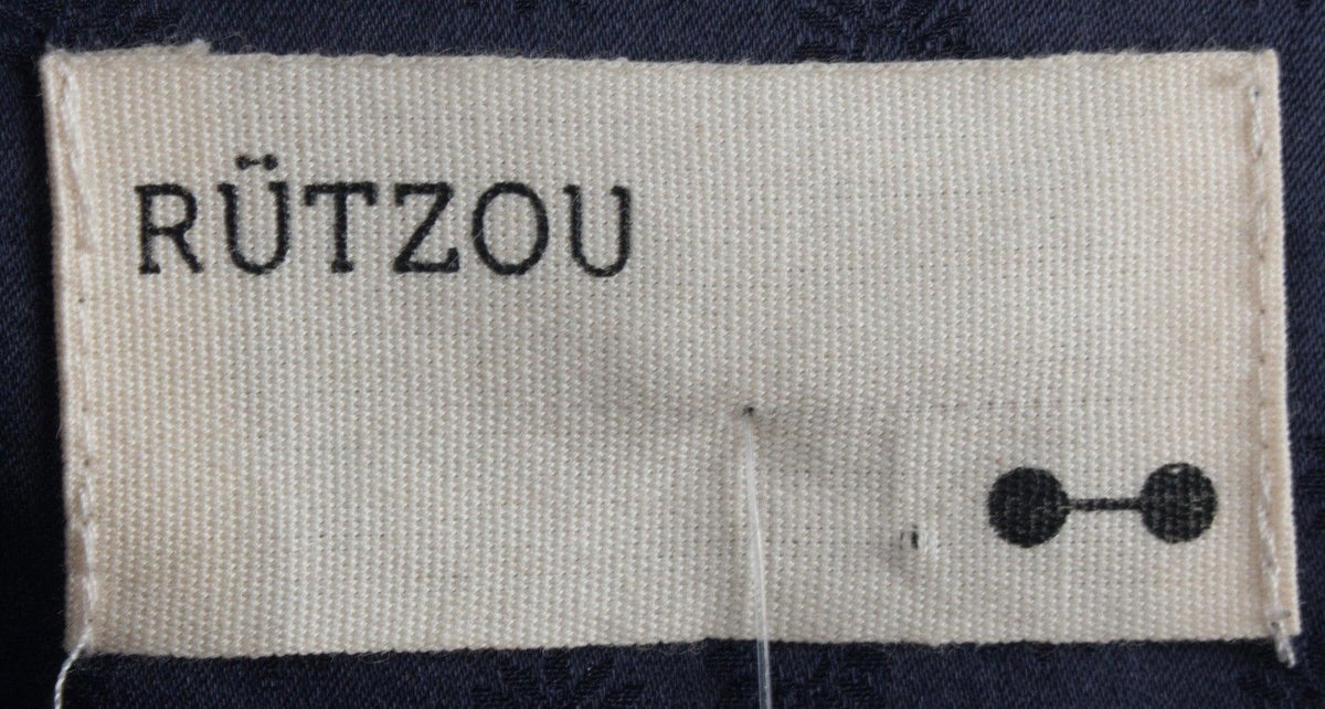 Rutzou Shift Dress Dark Blue Silk Size 42 (UK 14) - Ava & Iva