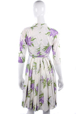 Lovely 1950's cream cotton summer dress with matching jacket - Ava & Iva