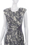 Whistles Silk Dress Grey and Cream 100% Silk UK Size 12 - Ava & Iva