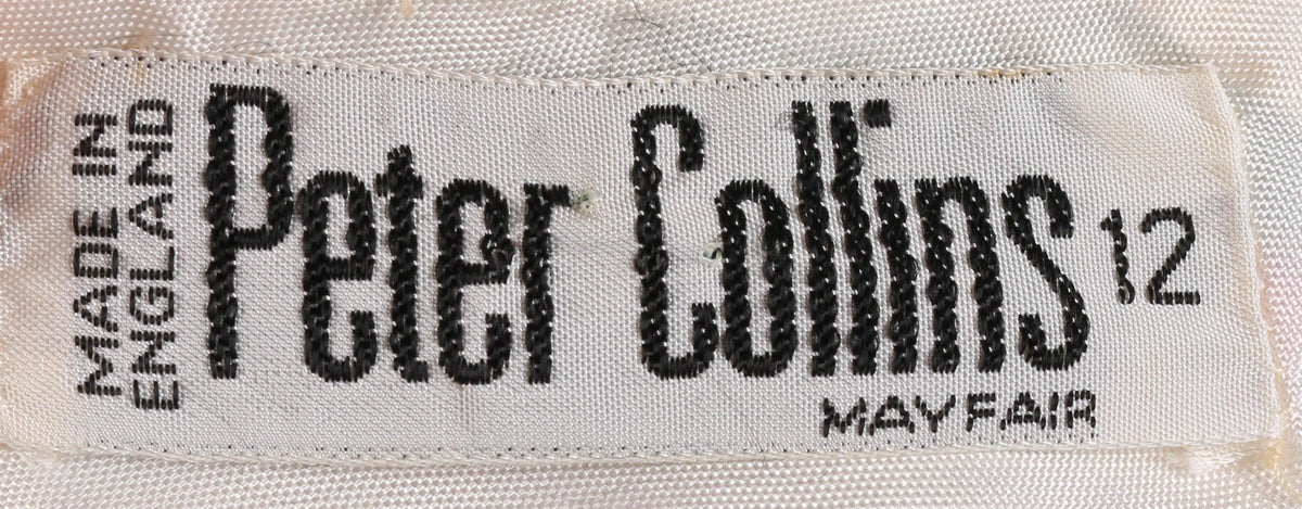 Peter Collins Vintage 1960/70's Cream Swirl Pattern Dress UK Size 12 - Ava & Iva