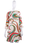 Peter Collins Vintage 1960/70's Cream Swirl Pattern Dress UK Size 12 - Ava & Iva