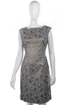 John Selby Vintage 1950's Dress Grey and Gold Size 40 - Ava & Iva