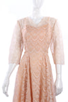 Vintage pink lace and netting dress M - Ava & Iva