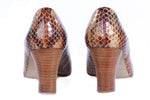 Bandolino snake skin shoes size 6 back