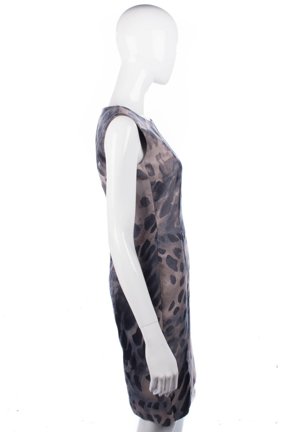 Max Mara Dress with Matching Jacket Blue and Dusky Pink Cotton ?Silk Mix UK Size 8 - Ava & Iva