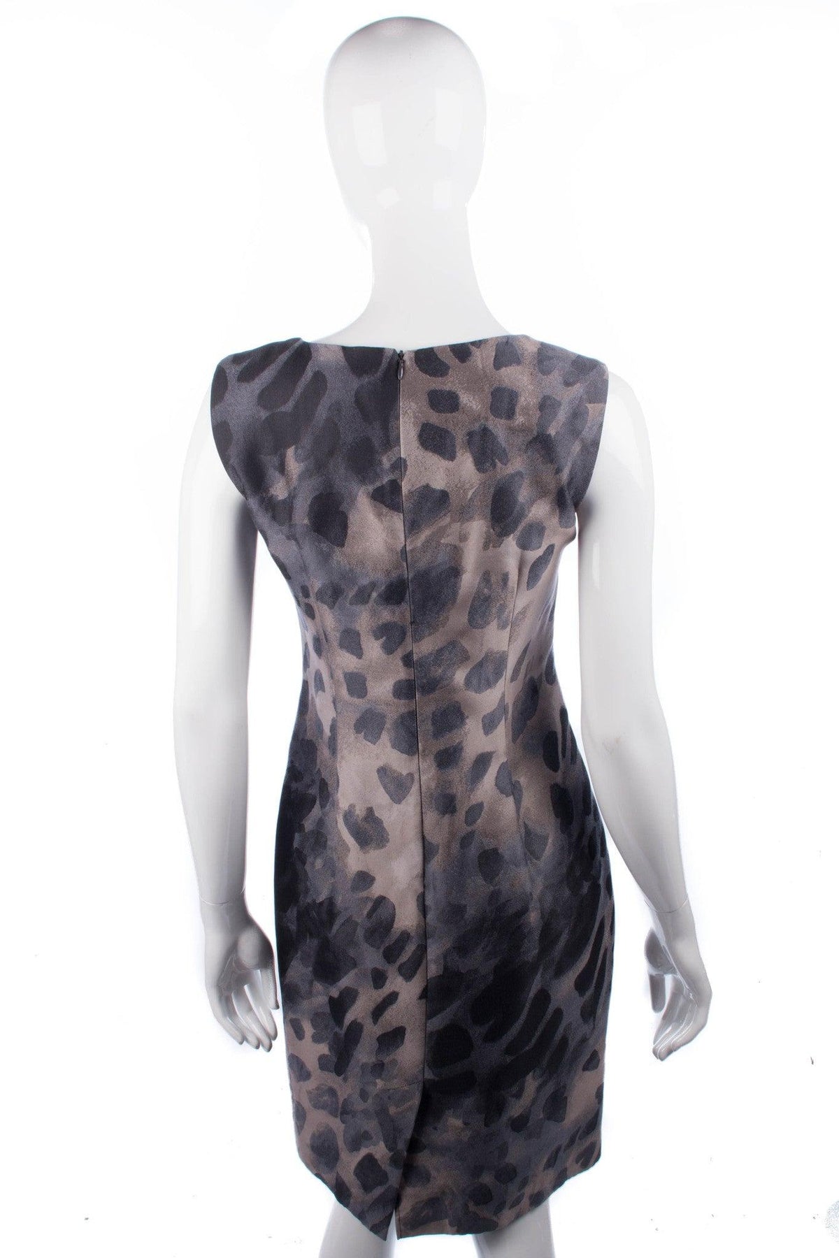 Max Mara Dress with Matching Jacket Blue and Dusky Pink Cotton ?Silk Mix UK Size 8 - Ava & Iva