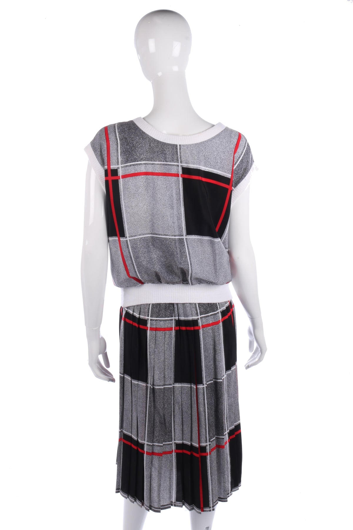 Vintage St Michael Checked Sleeveless Top and Skirt Set UK10/12 - Ava & Iva