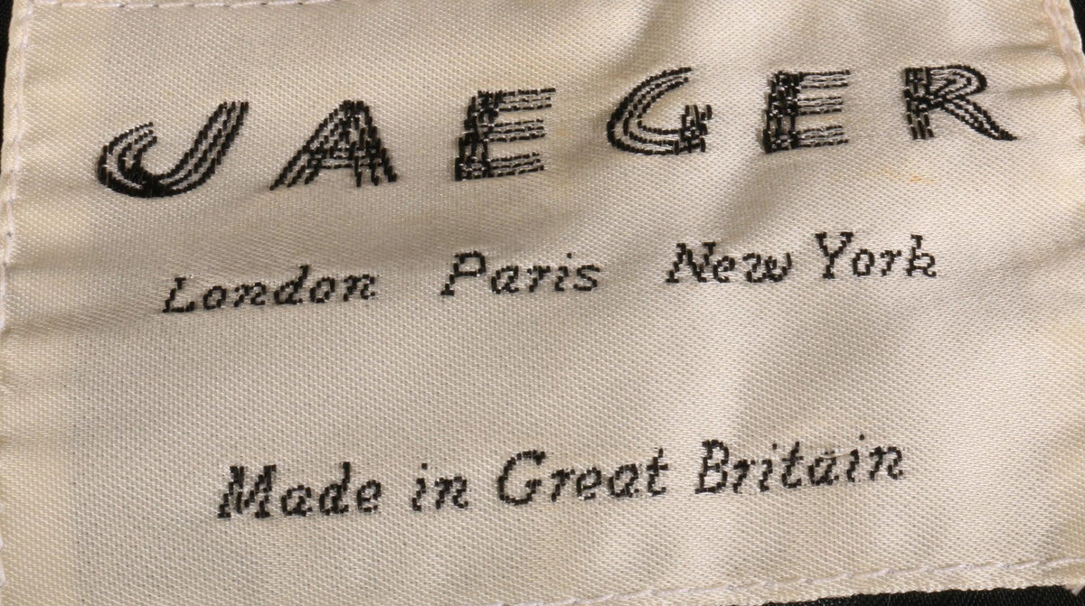 Jaeger tweed jacket label