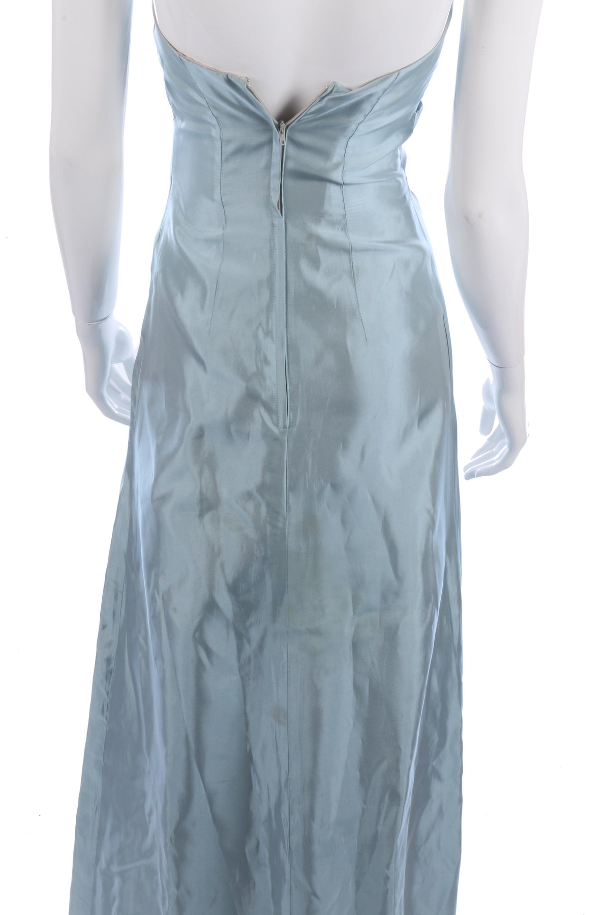 Fabulous straplesss duck egg blue prom dress - Ava & Iva