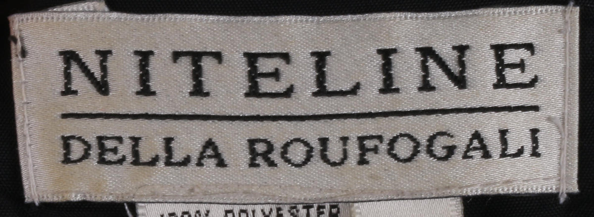 Niteline Della Roufogali designer black dress - Ava & Iva