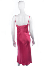 Whistles Silk Embroidered Dress Pink 100% Silk. UK Size 14 - Ava & Iva