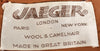 Jaeger brown wool and camelhair jacket label