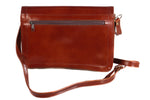Satchel style leather bag back