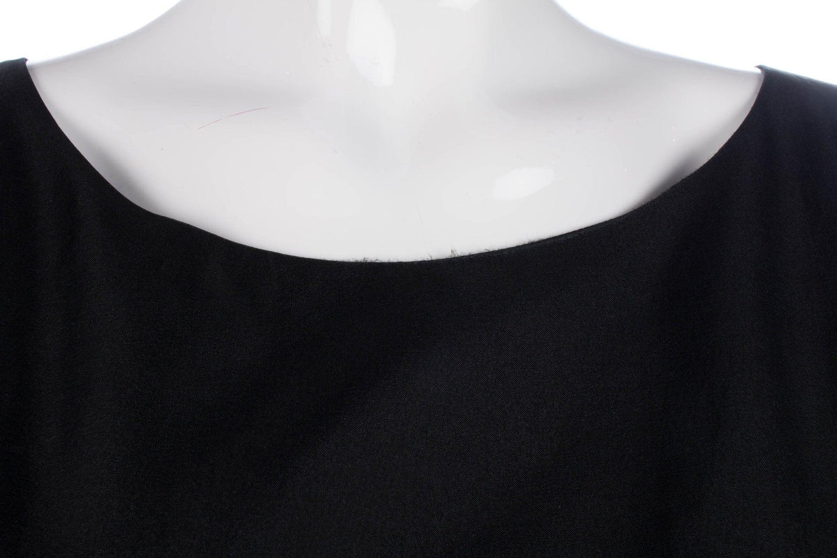 Lucy in Disguise London Black Dress 100% Silk UK Size 10 - Ava & Iva