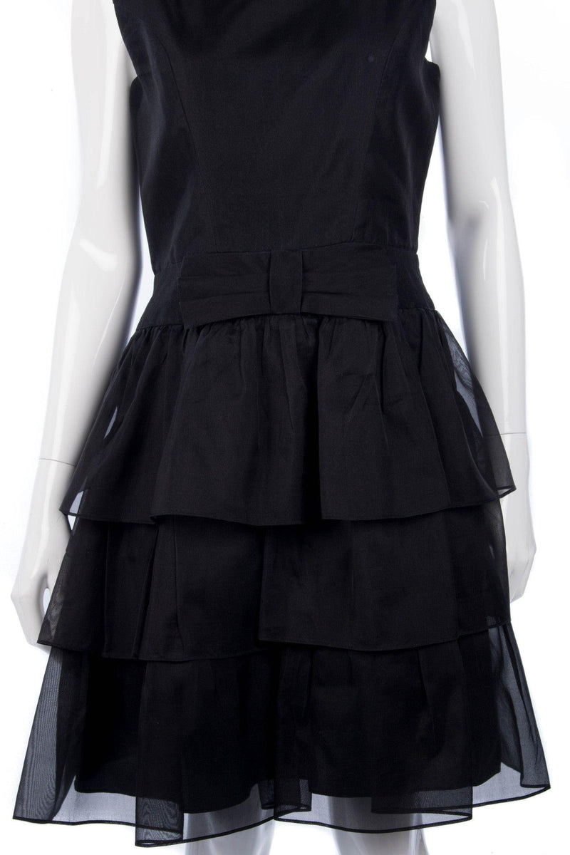 Lucy in Disguise London Black Dress 100% Silk UK Size 10 - Ava & Iva