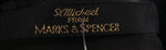 Marks and Spencer Full Length Soft Leather Coat Black Size 12 - Ava & Iva