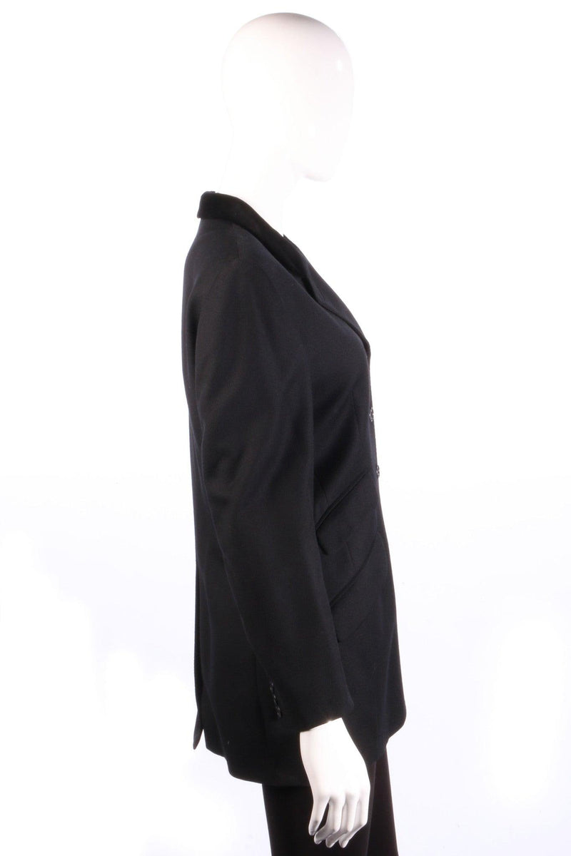 DAKS long black blazer side