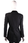 DAKS long black blazer back