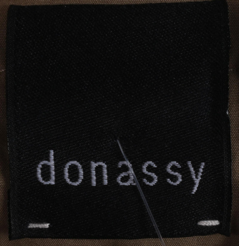Donassy Cotton Jacket with Ruffles Khaki Size 42 (M) - Ava & Iva