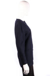 Cotswold Woollen Weavers Jacket Wool and Cashmere Dark Blue Size 10 - Ava & Iva